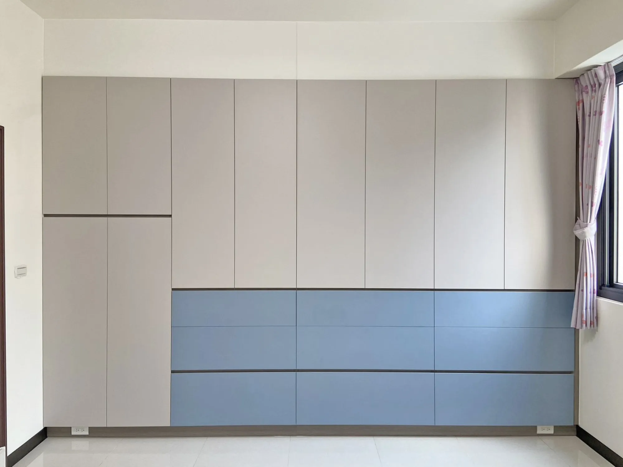 嘉義兒童房收納層架-量身訂製細節-嘉德廚櫃